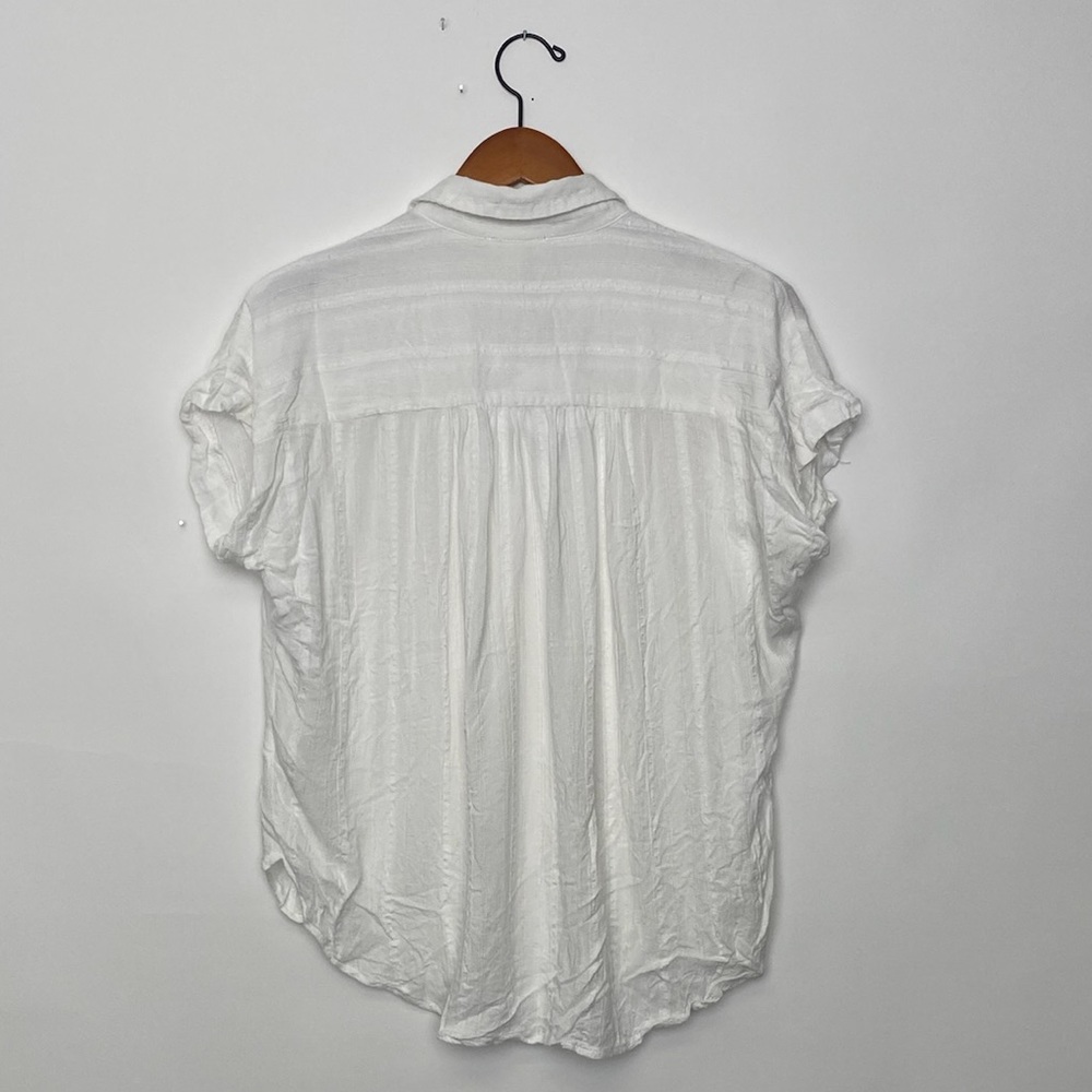 Oversized Button Down Beachy Blouse - image 5